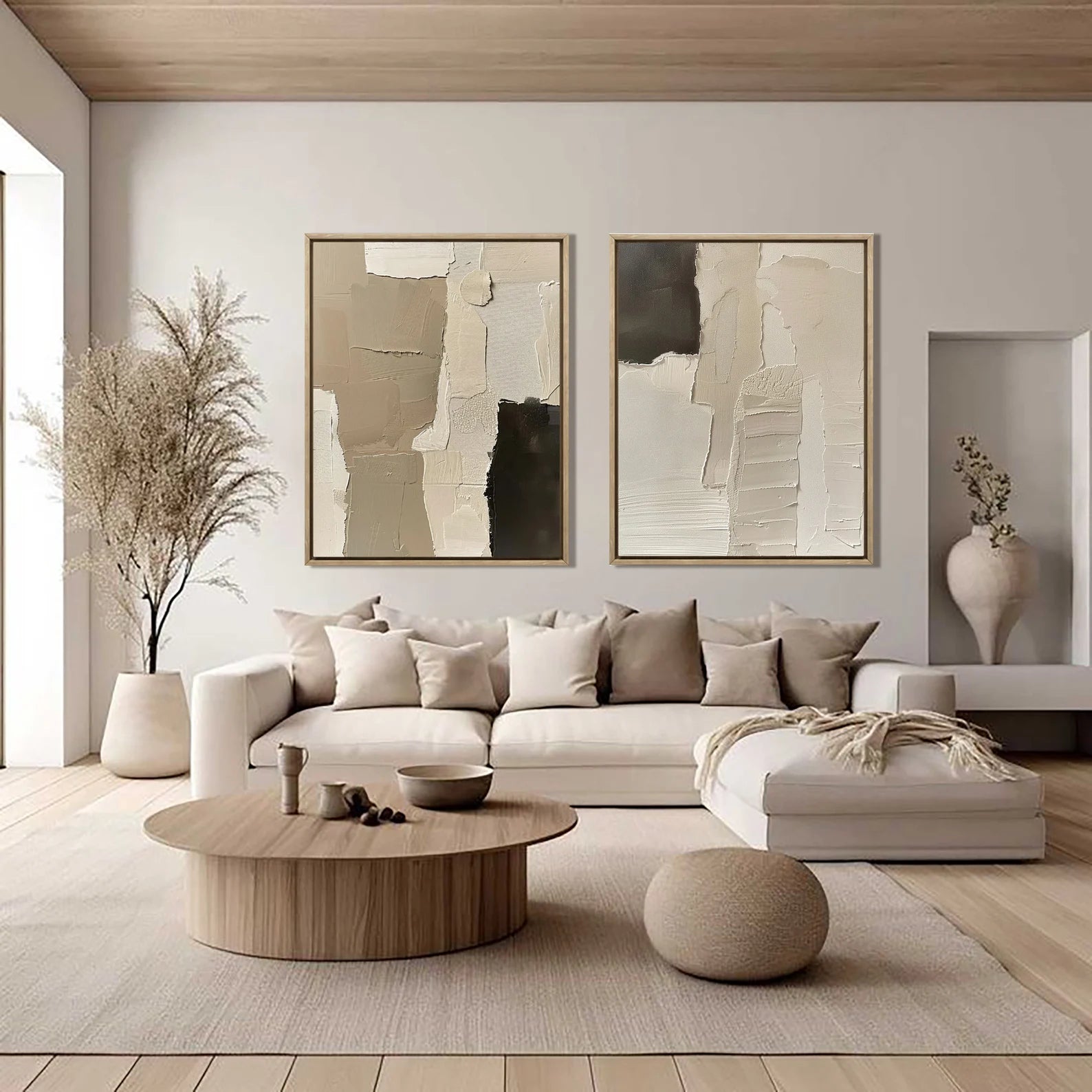 Bold Abstract Layers | Neutral Contrast