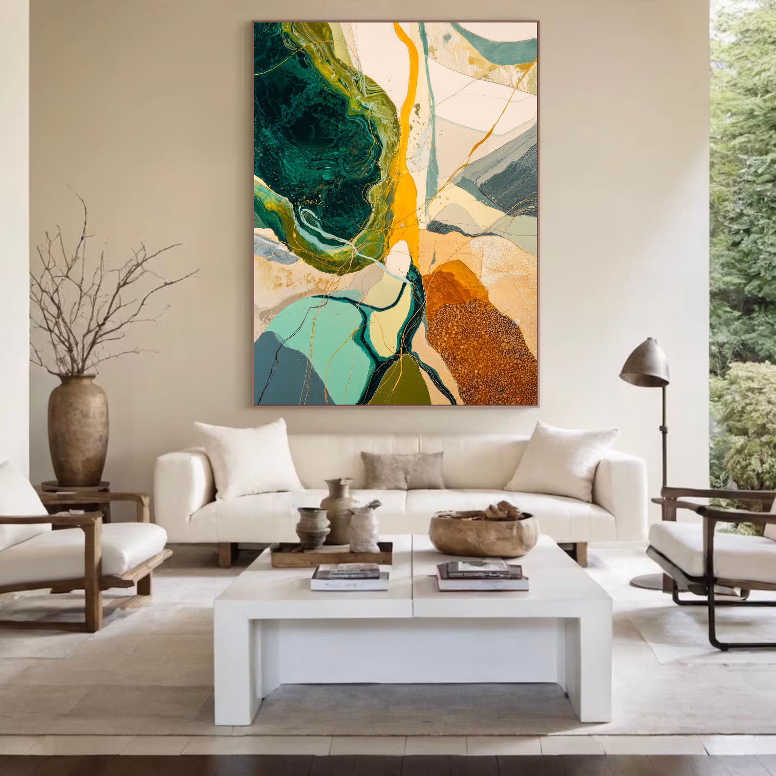 Textured Earthy Flow | Luxe Vibrancy