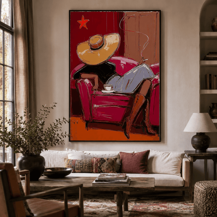 Impressionist Art | Western Lady Repose