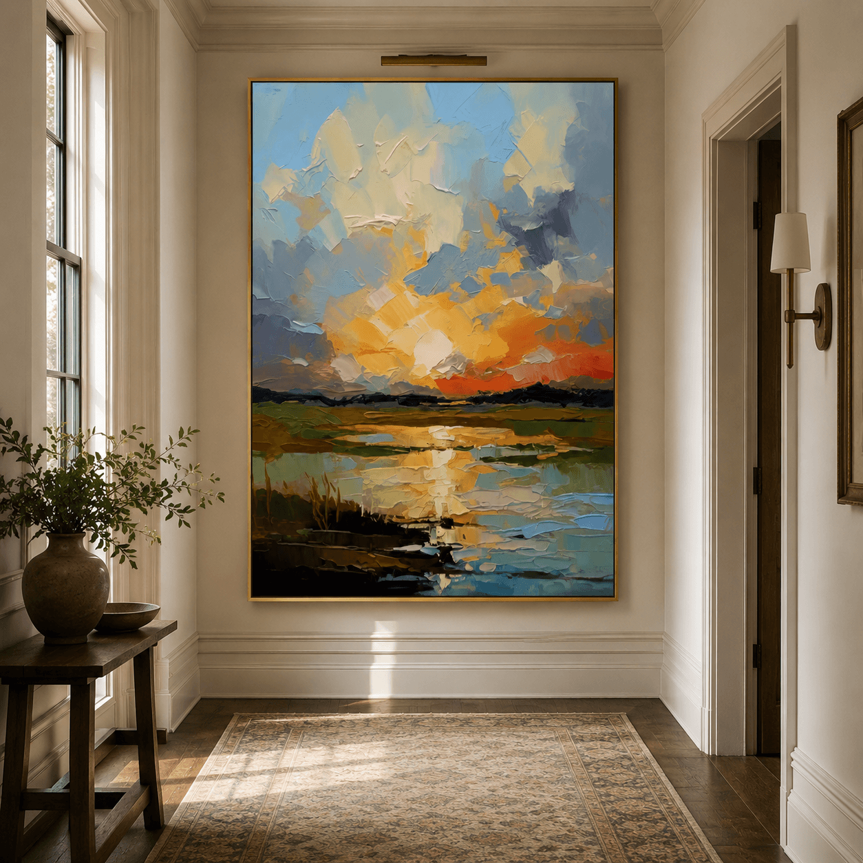 Impressionist Art | Marsh Sunset Glow
