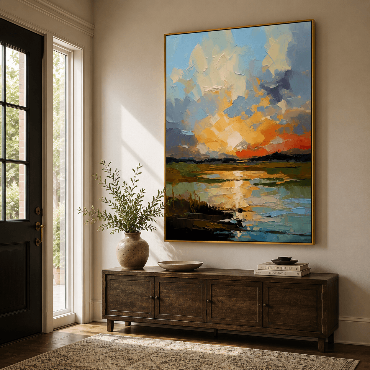 Impressionist Art | Marsh Sunset Glow