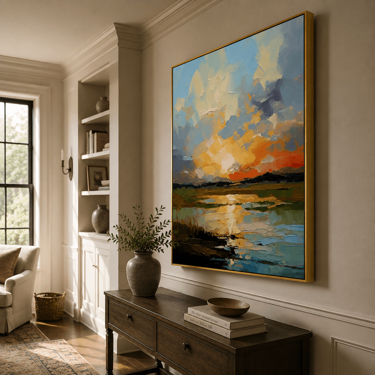 Impressionist Art | Marsh Sunset Glow