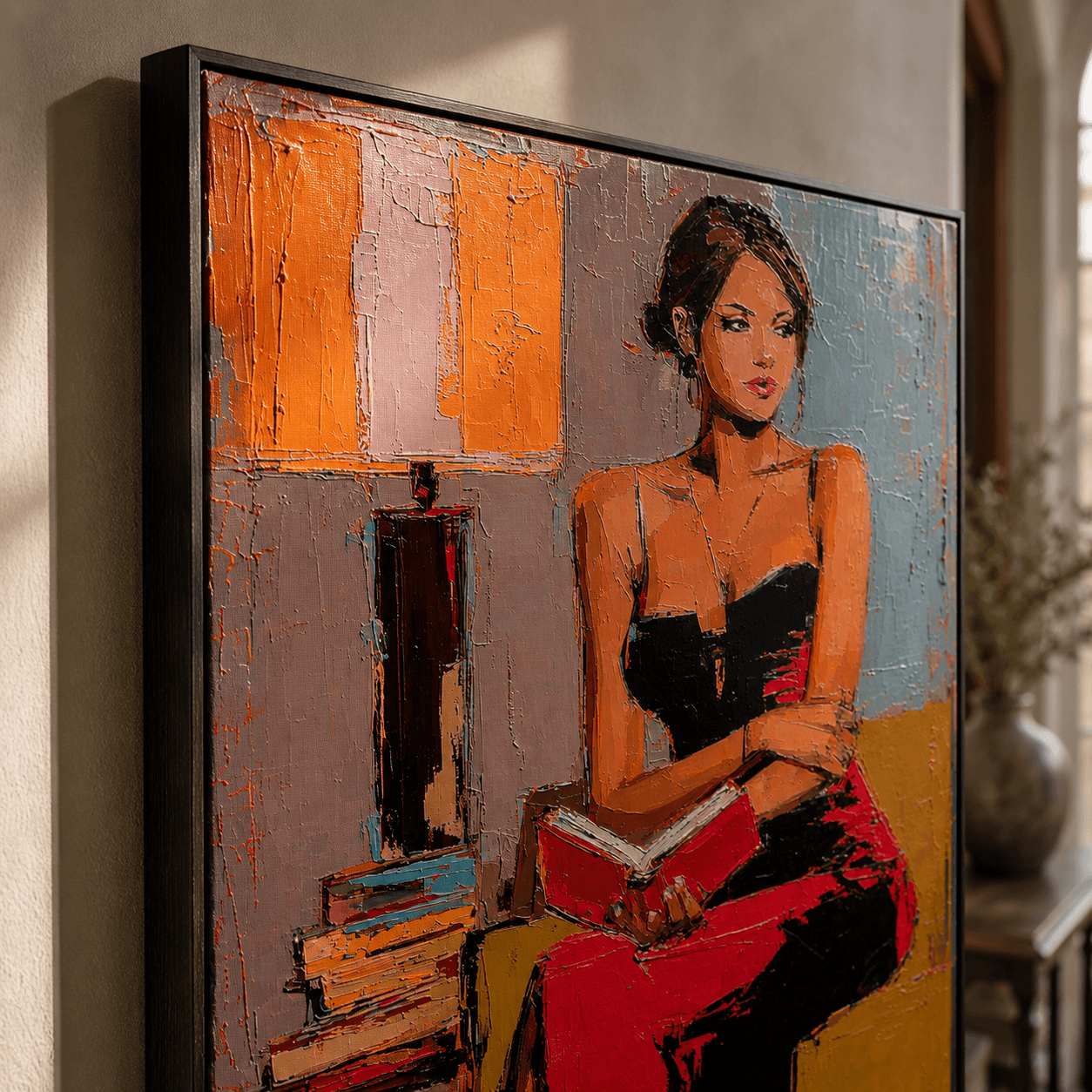 Impressionist Art | Soft Lady Reading