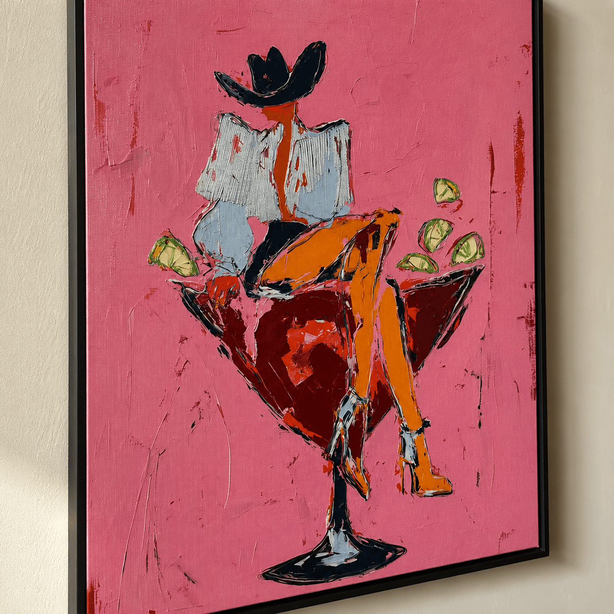 Vintage Americana Art | Margarita Cowgirl Vibe