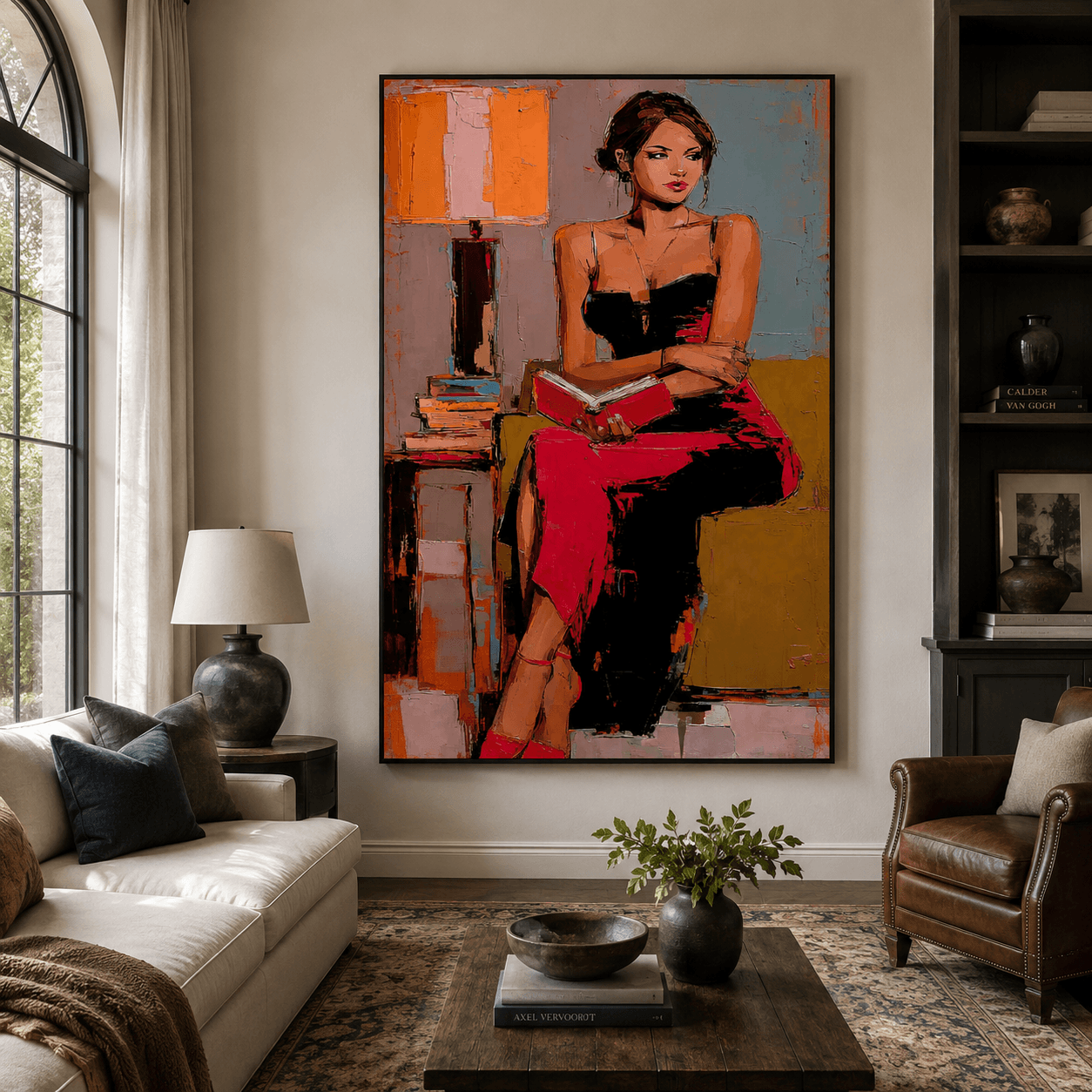 Impressionist Art | Soft Lady Reading