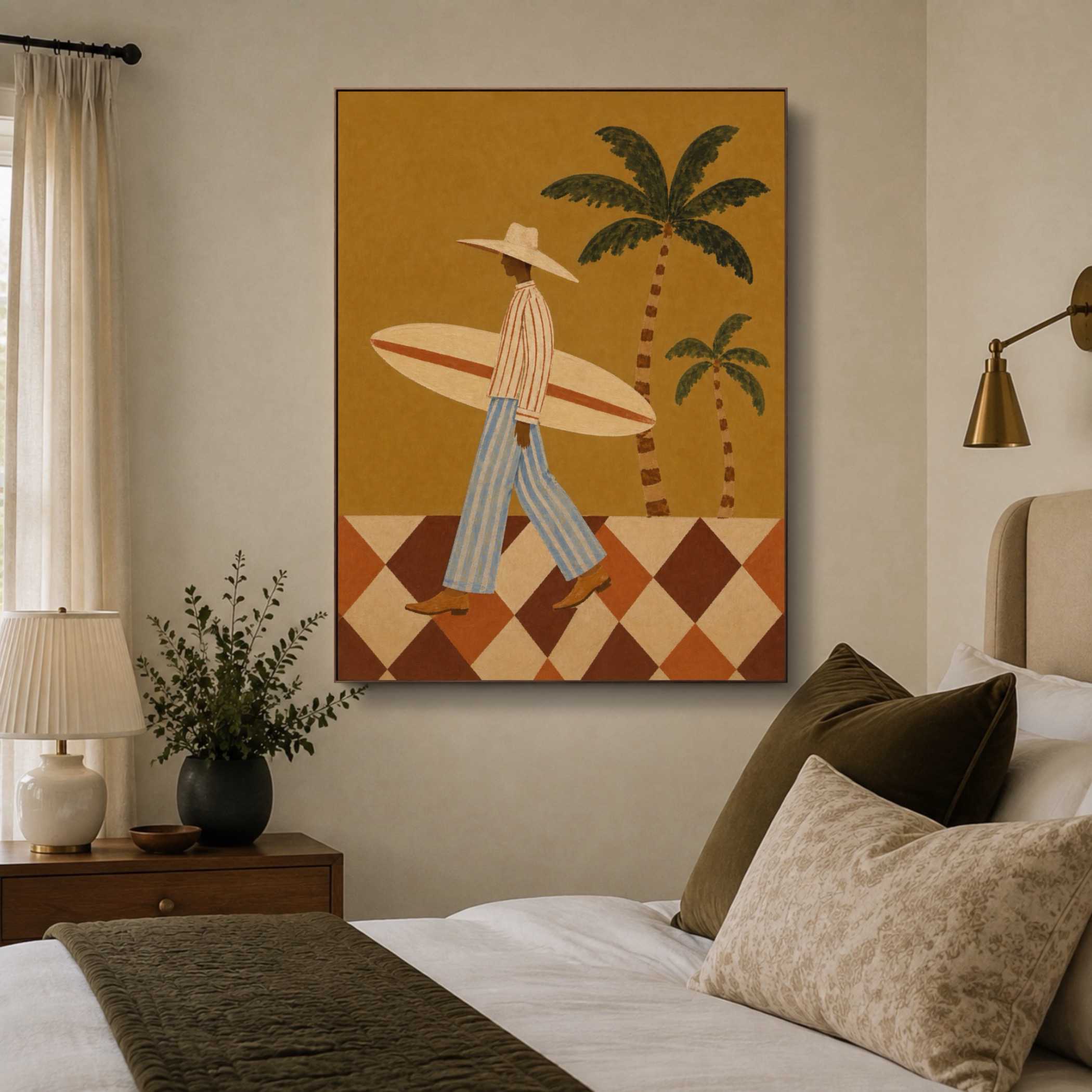 Reading & Leisure Art | Island Surfer Stroll - View 4