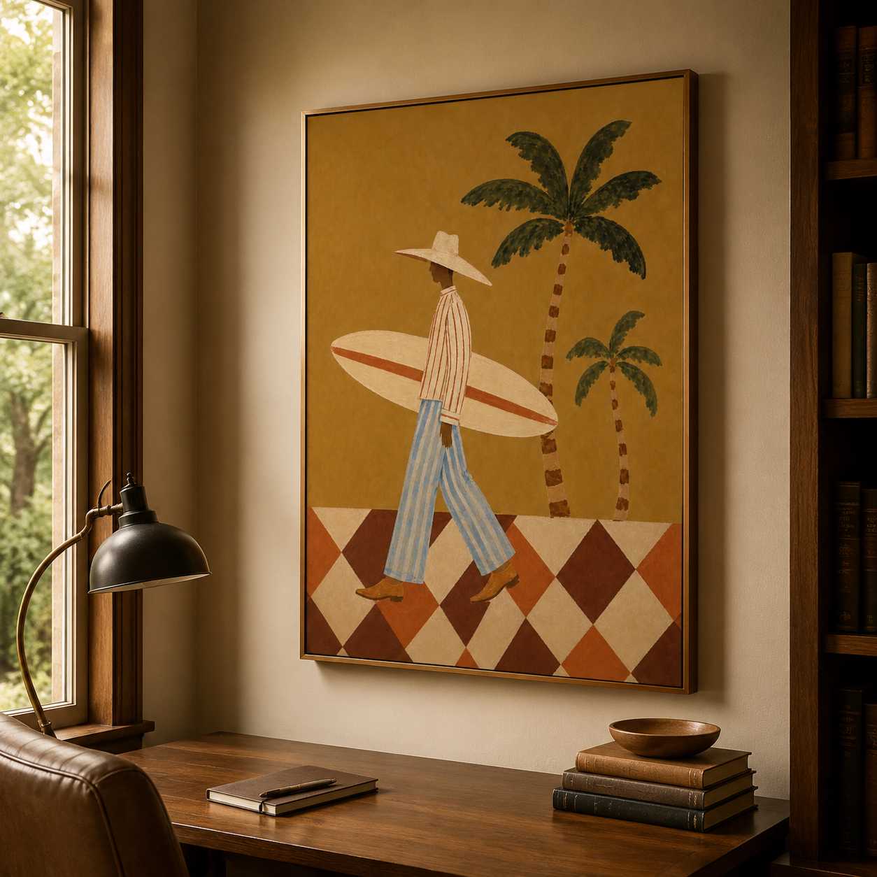Reading & Leisure Art | Island Surfer Stroll - View 8