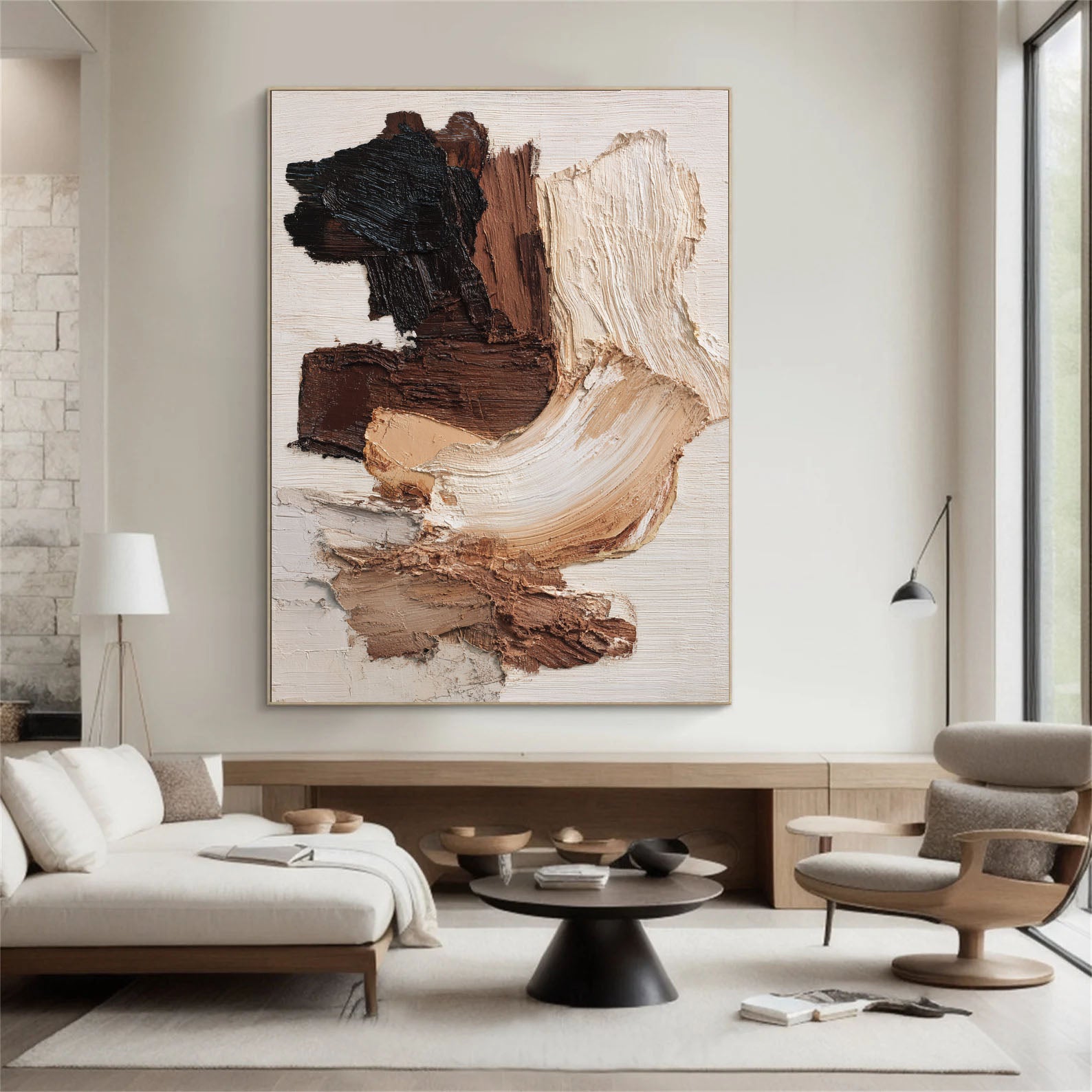Textured Neutral Art | Earthy Depth