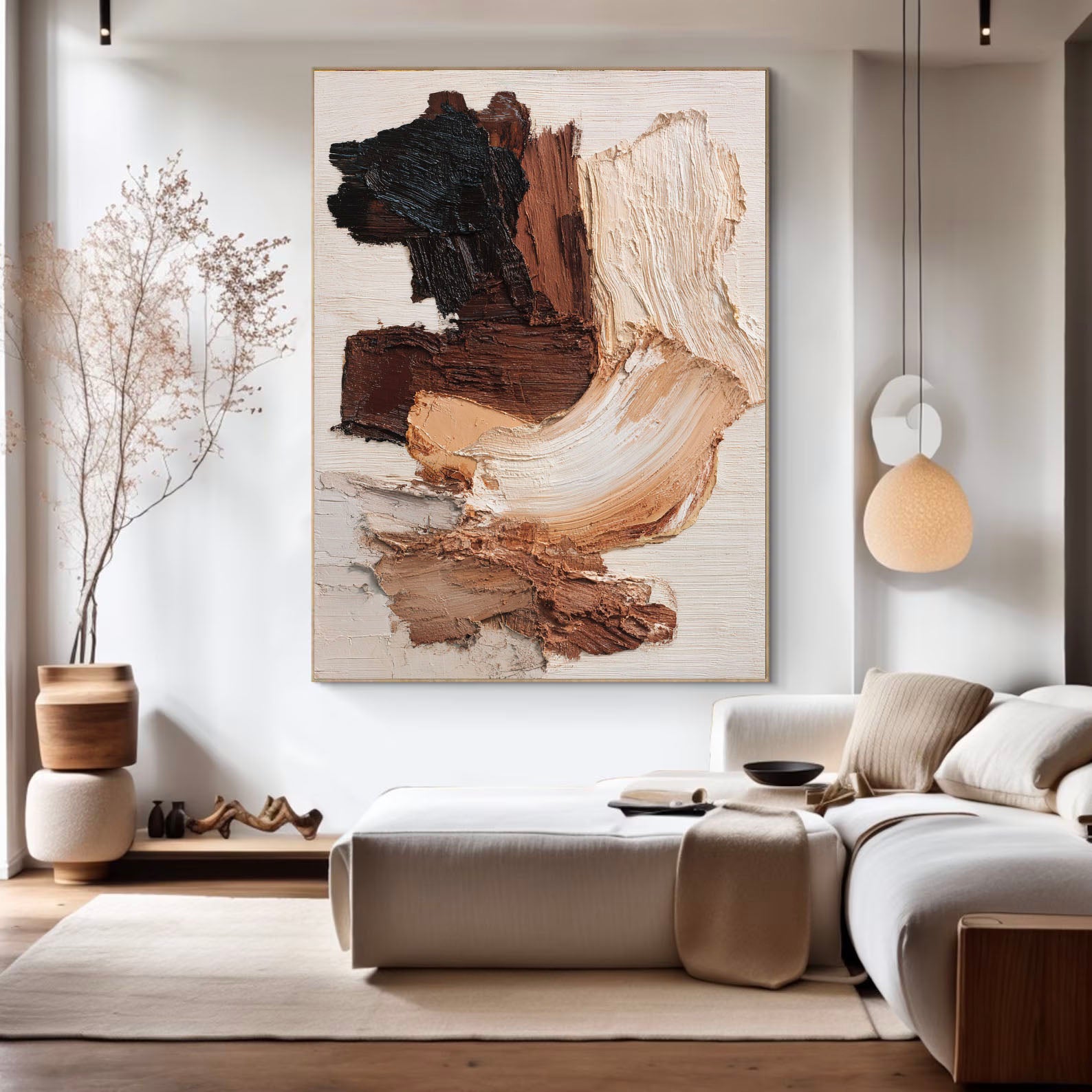 Textured Neutral Art | Earthy Depth