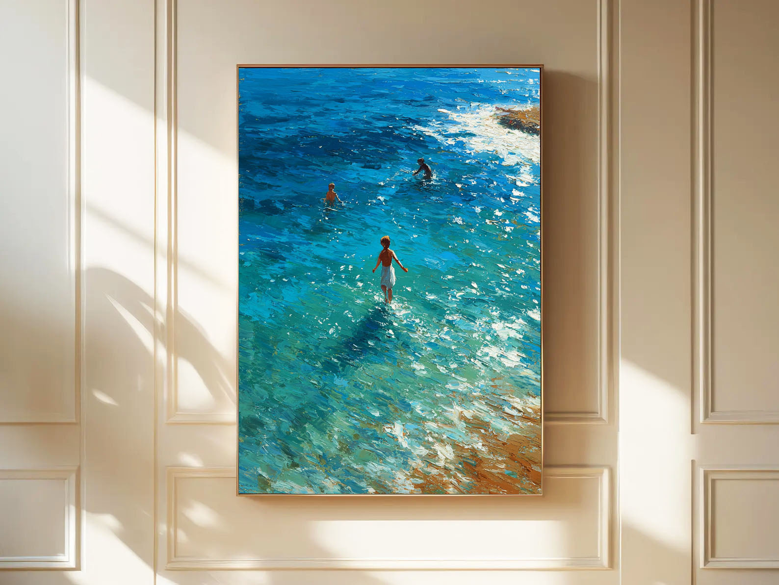 Coastal Swim Art | Textured Vibrance