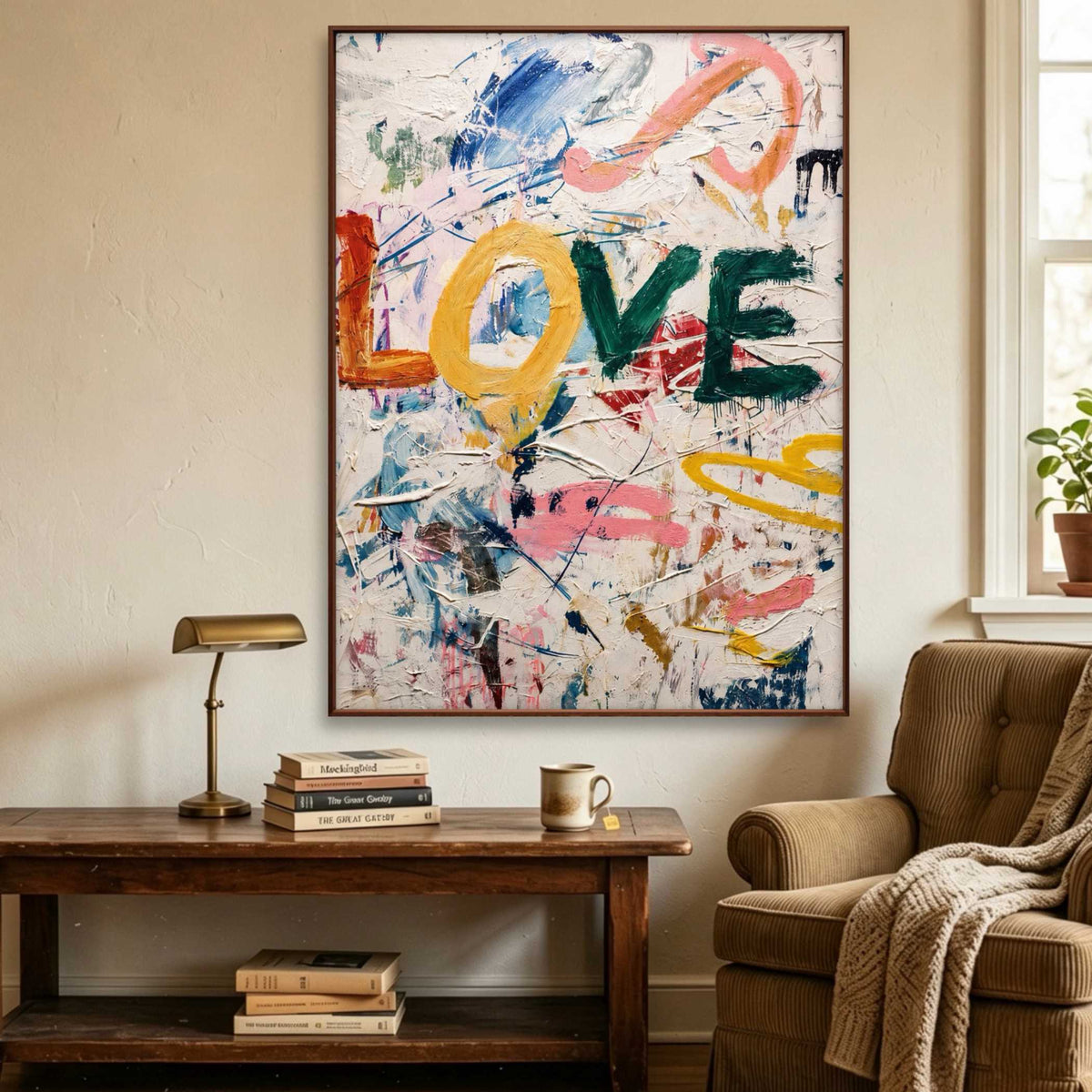 Love Across Layers oil painting view 2