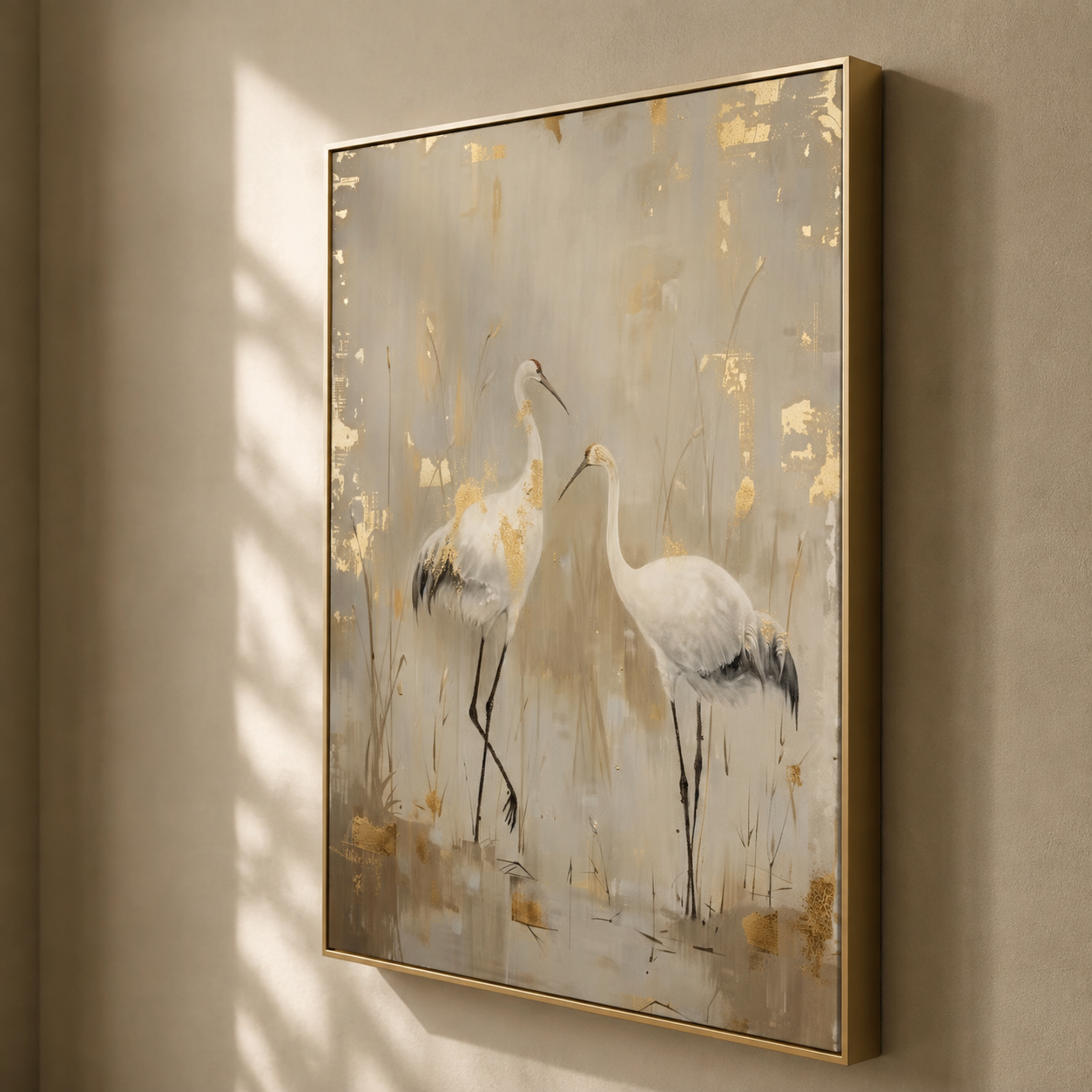 Marshlight Crane Gathering — artwork view 4
