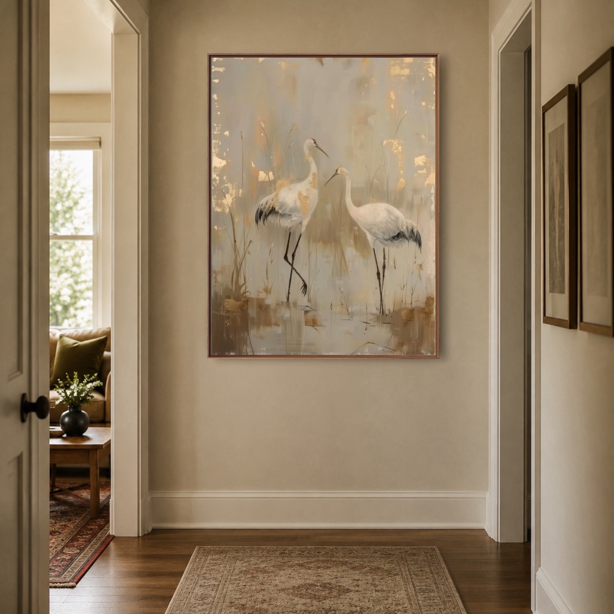 Marshlight Crane Gathering — artwork view 6
