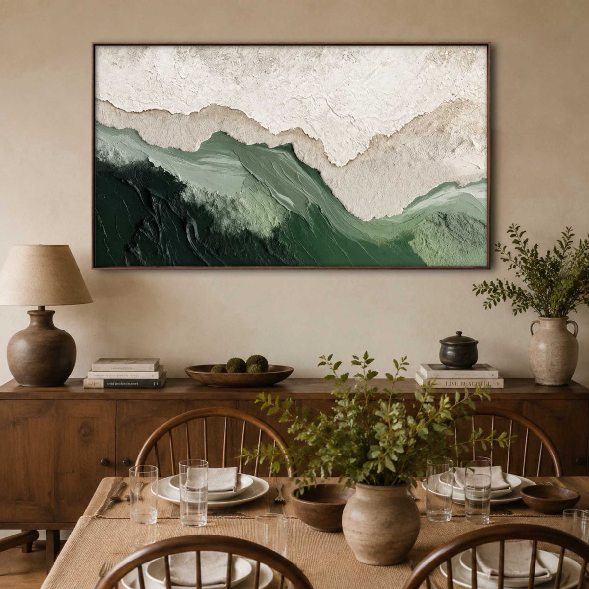 Mist Over Ridges oil painting view 2
