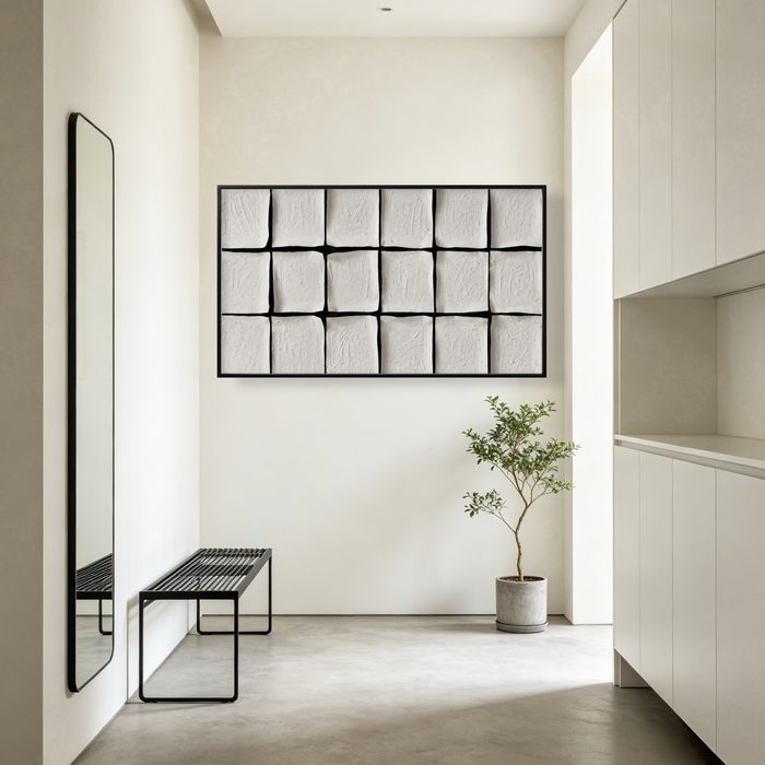 Monochrome Modular Cadence oil painting view 3