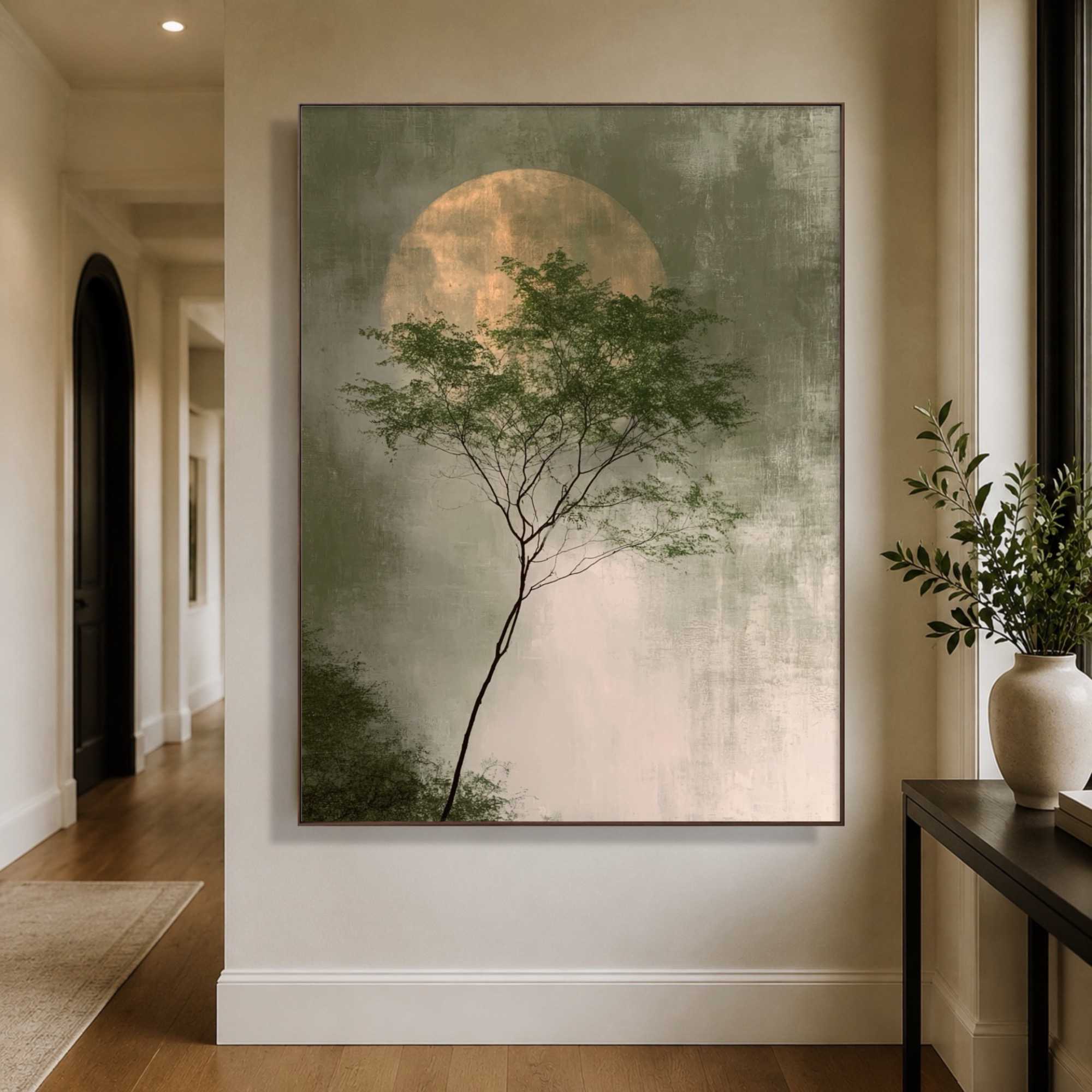 Landscape Art | Moon Behind Canopy - View 2