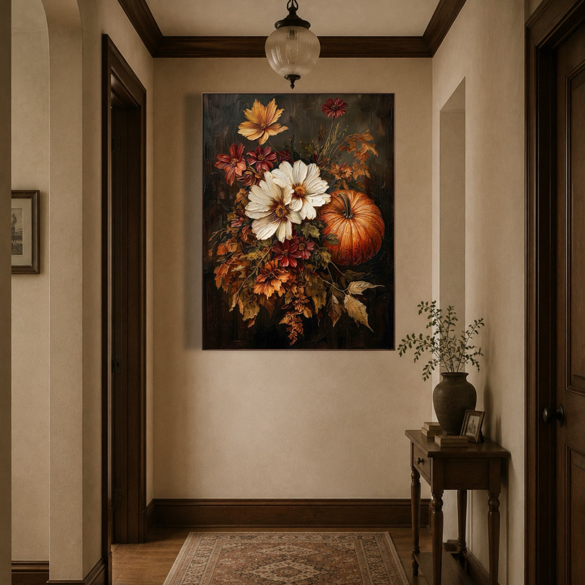 October Floral Offering — vertical floral & botanical art, view 2