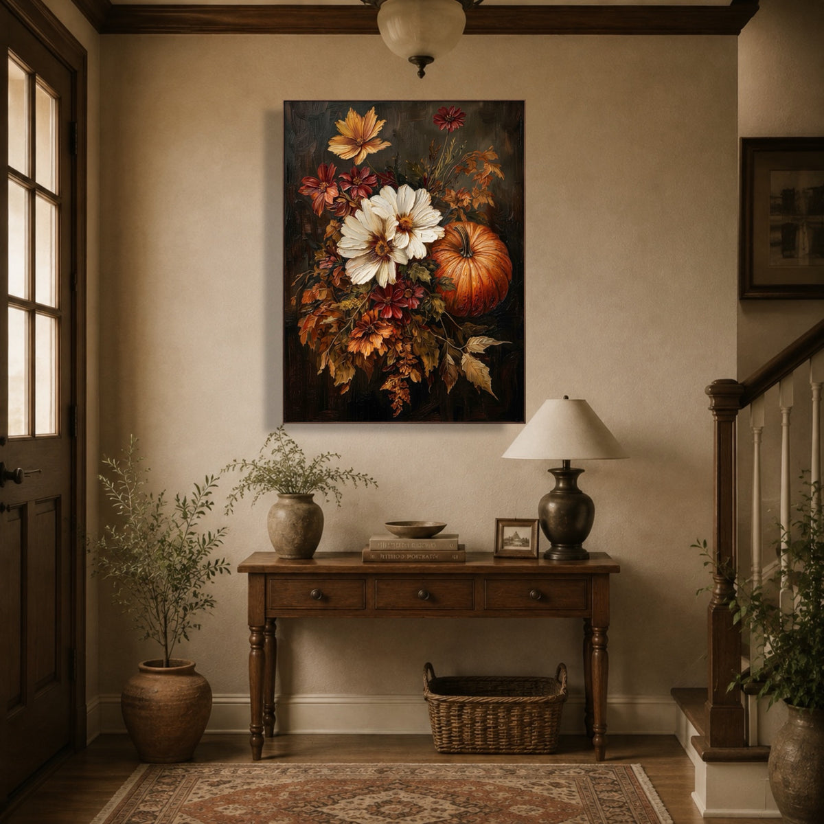 October Floral Offering — vertical floral & botanical art, view 3
