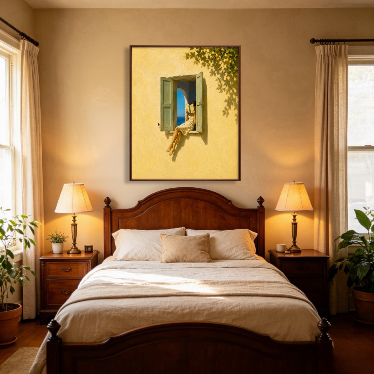 Open Shutter Escape oil painting view 1