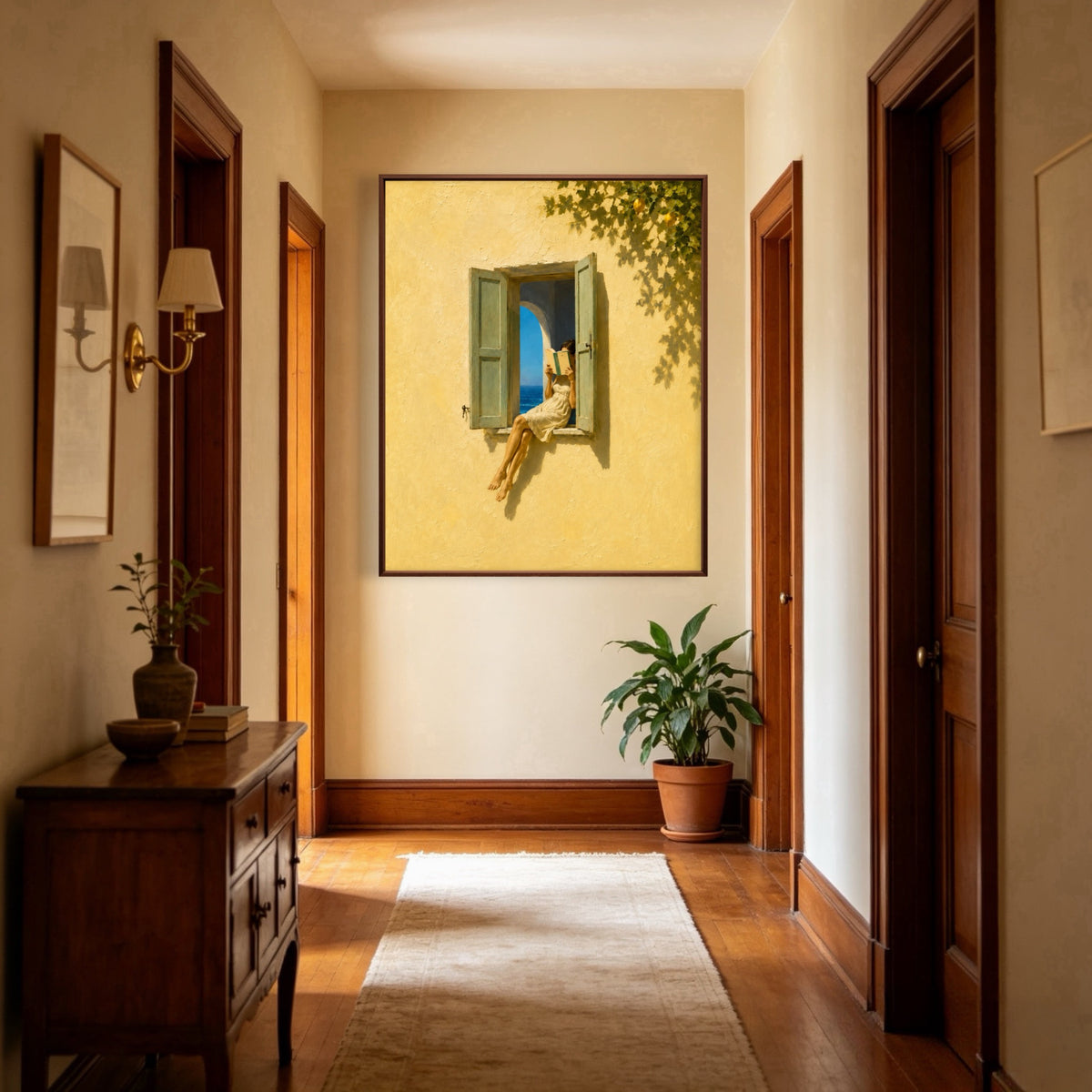 Open Shutter Escape oil painting view 4