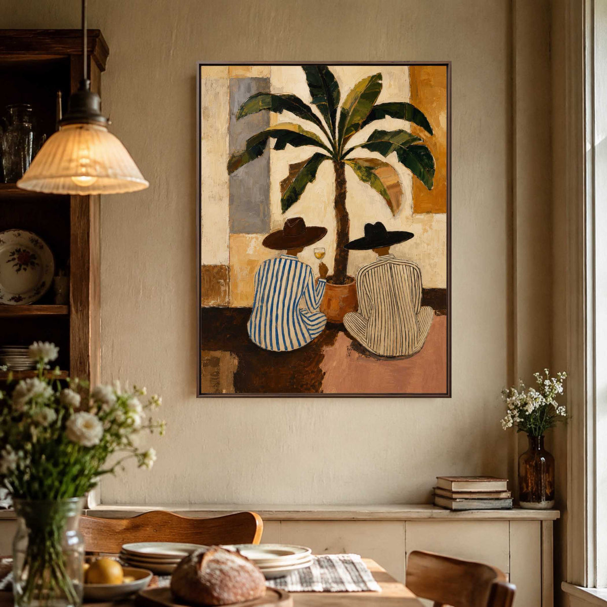 Palm Shade Companions oil painting view 5