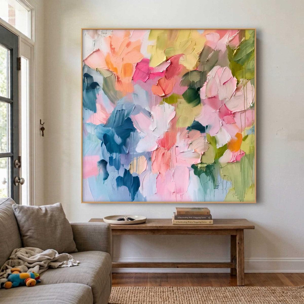 Textured & Impasto Art | Pastel Petal Mosaic - View 2