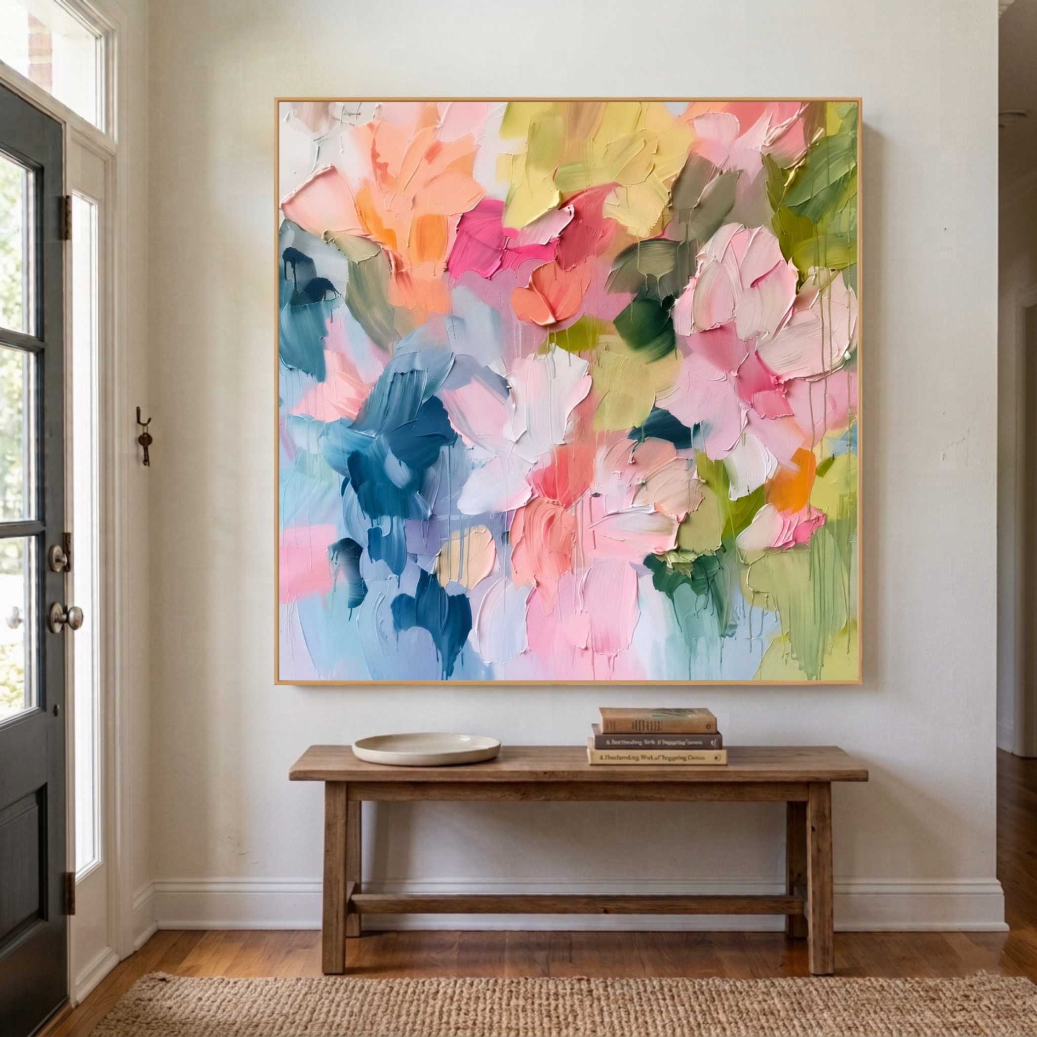 Textured & Impasto Art | Pastel Petal Mosaic - View 4