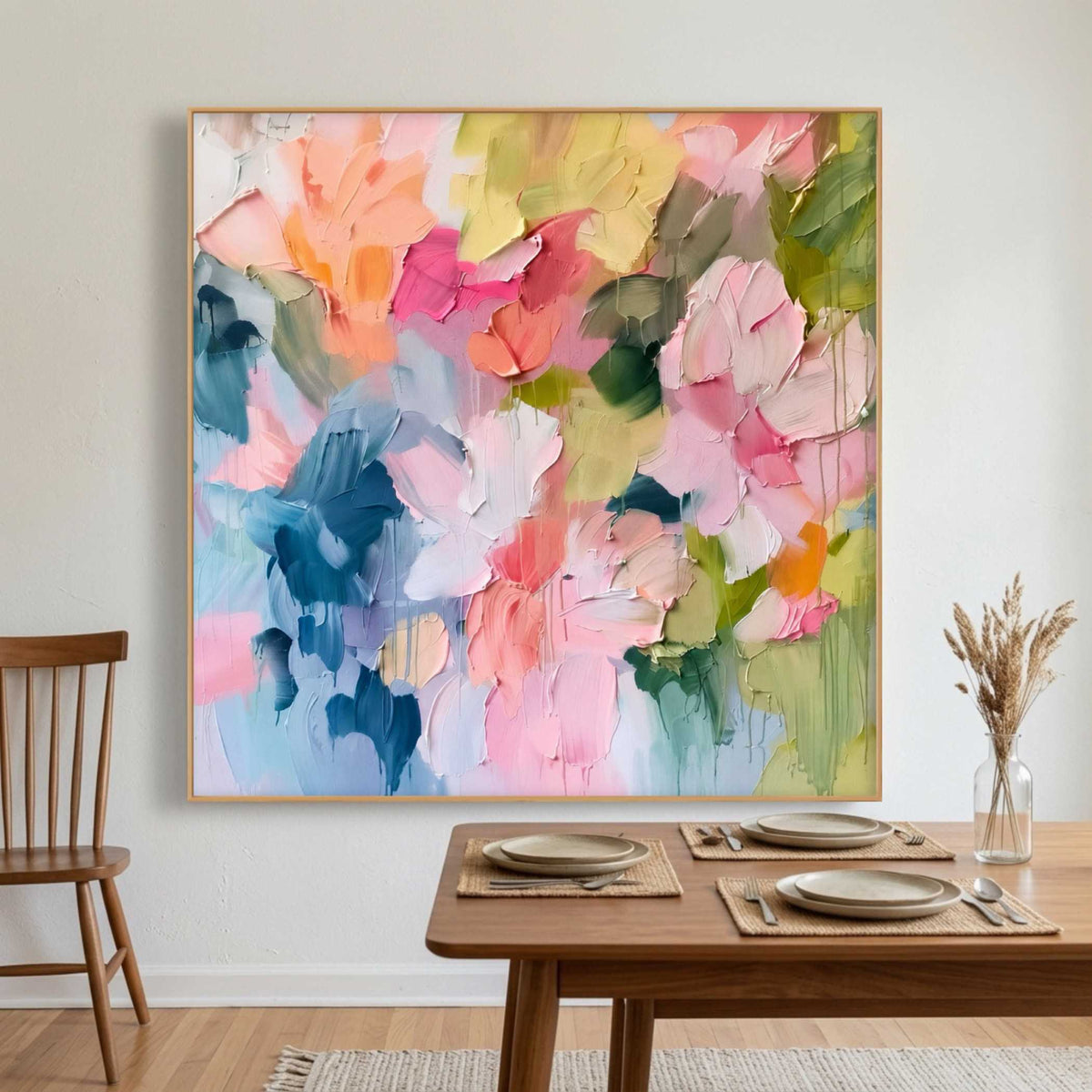 Textured & Impasto Art | Pastel Petal Mosaic - View 5