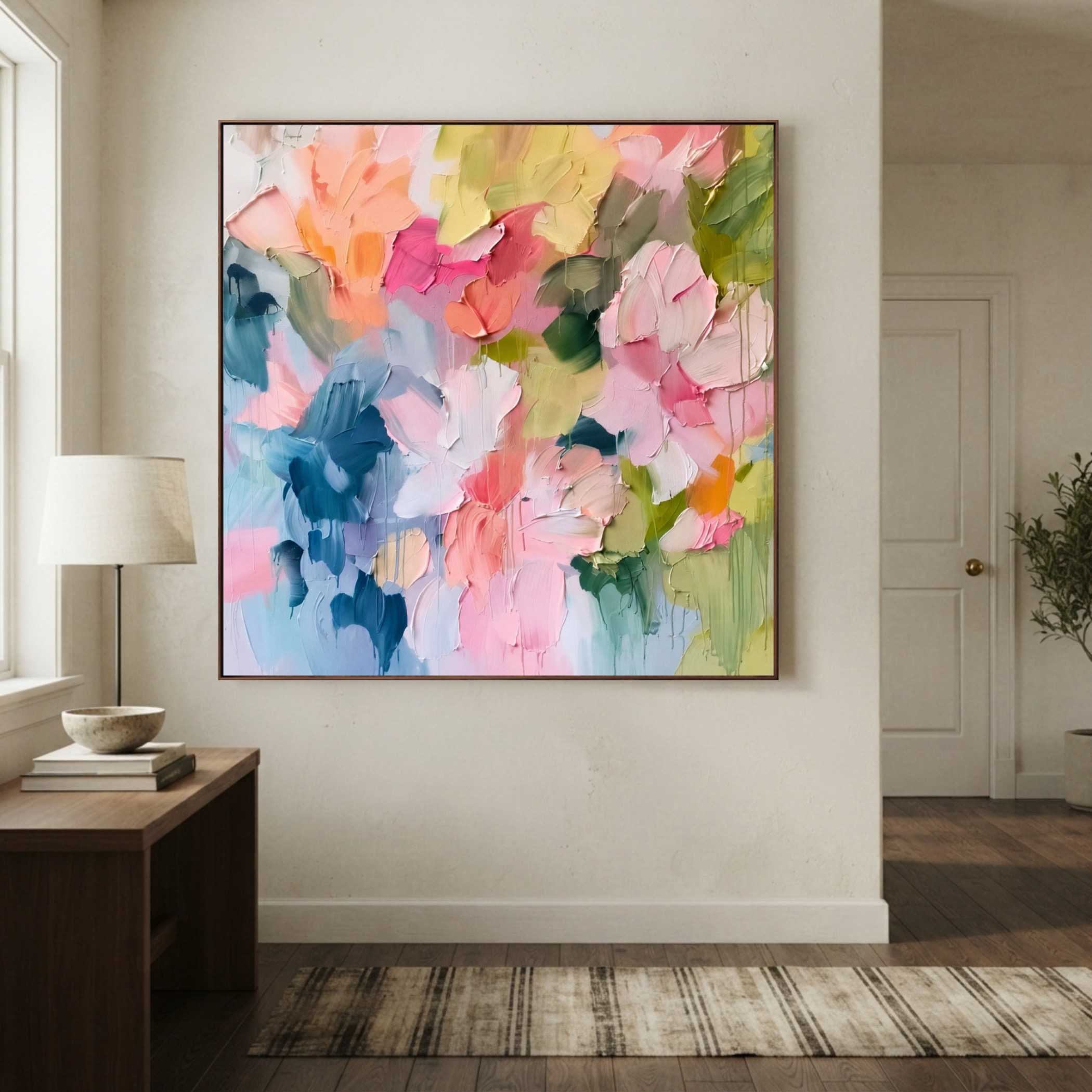 Textured & Impasto Art | Pastel Petal Mosaic - View 6