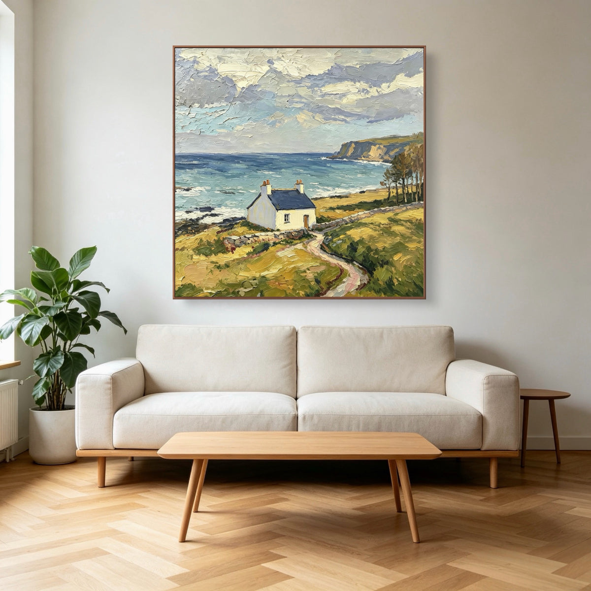 Path Beside Breakers — vertical coastal & ocean art, view 2
