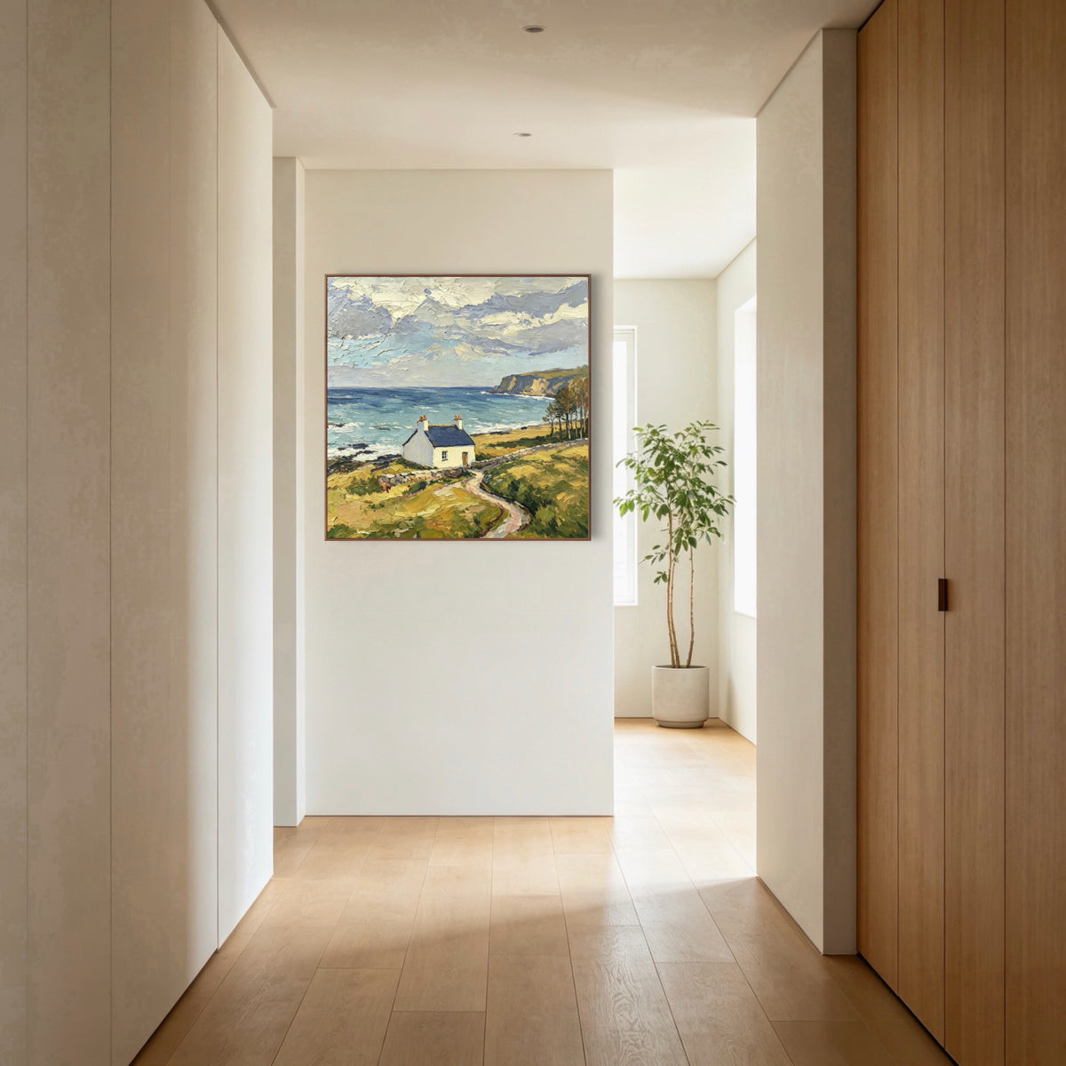 Path Beside Breakers — vertical coastal & ocean art, view 3