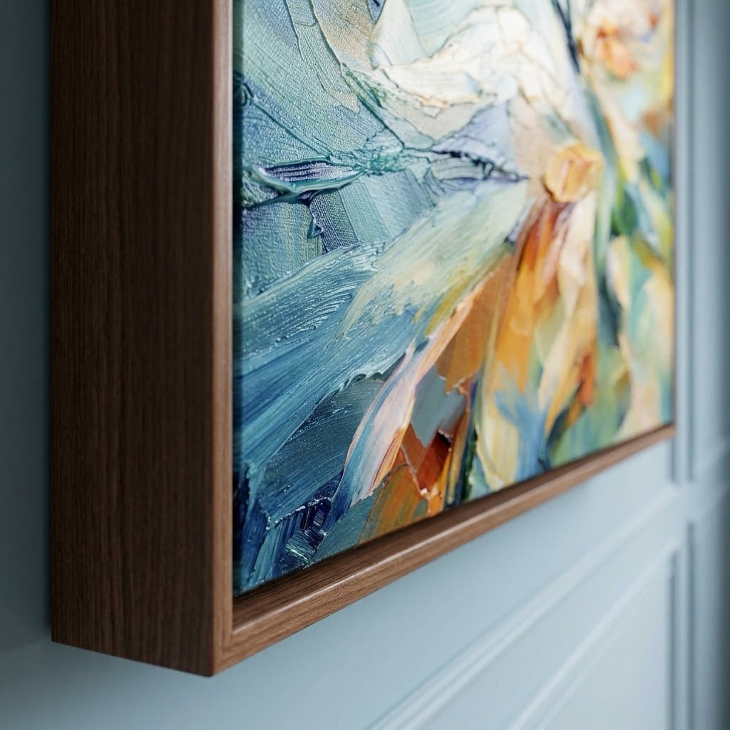 Petals Catch Fire — vertical floral & botanical art, view 6