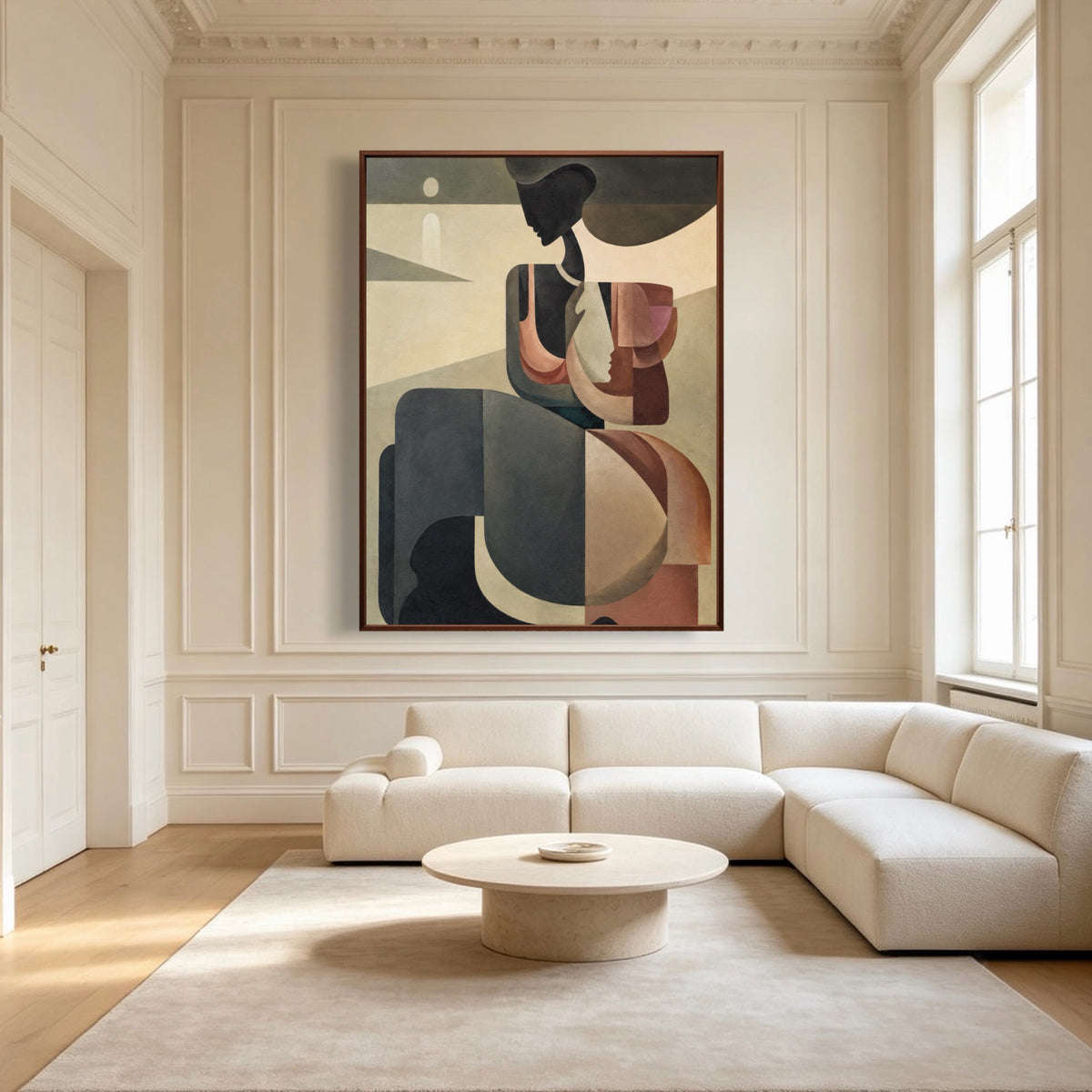 Poise In Profile — vertical female figure art, view 5