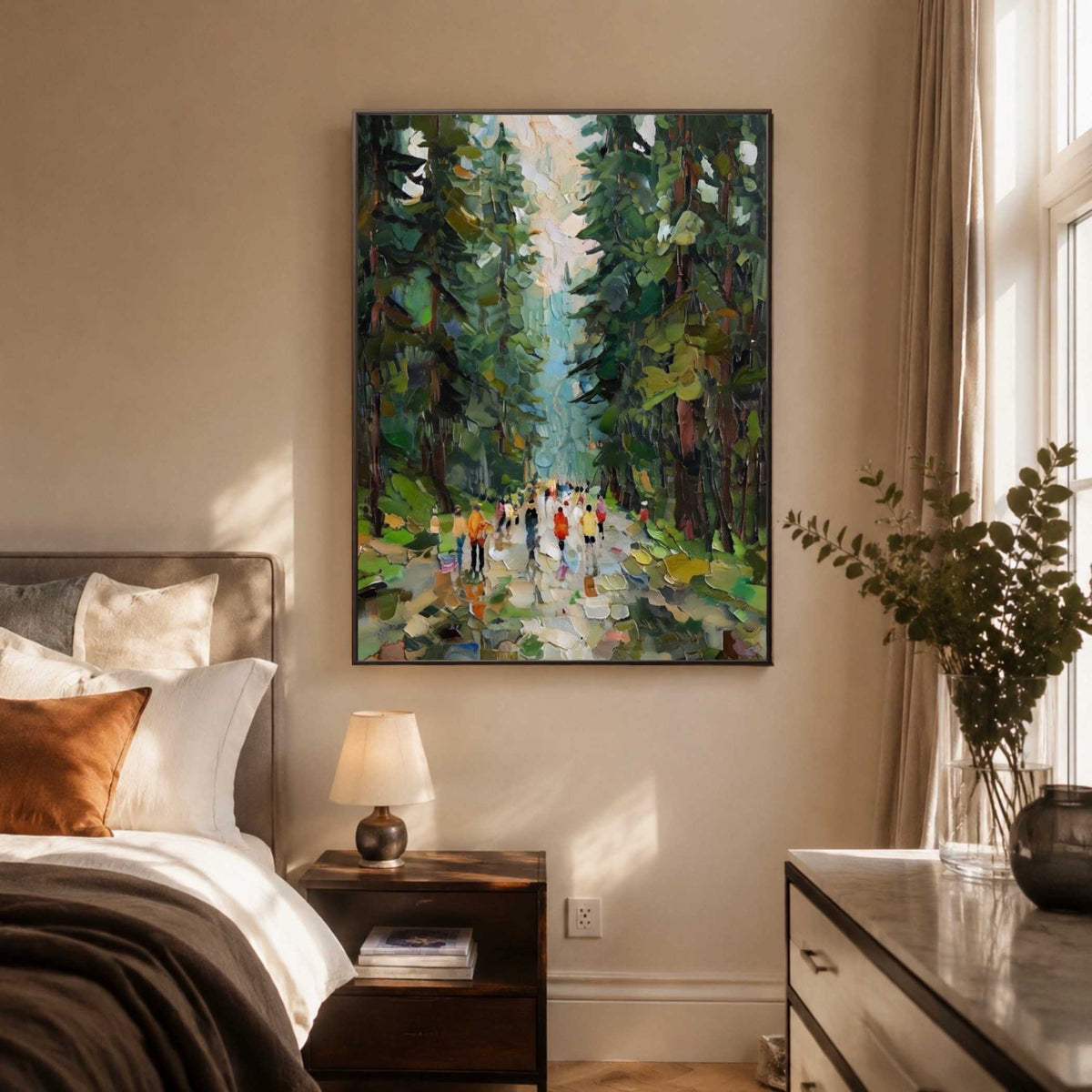 Landscape Art | Rainlit Park Promenade - View 2