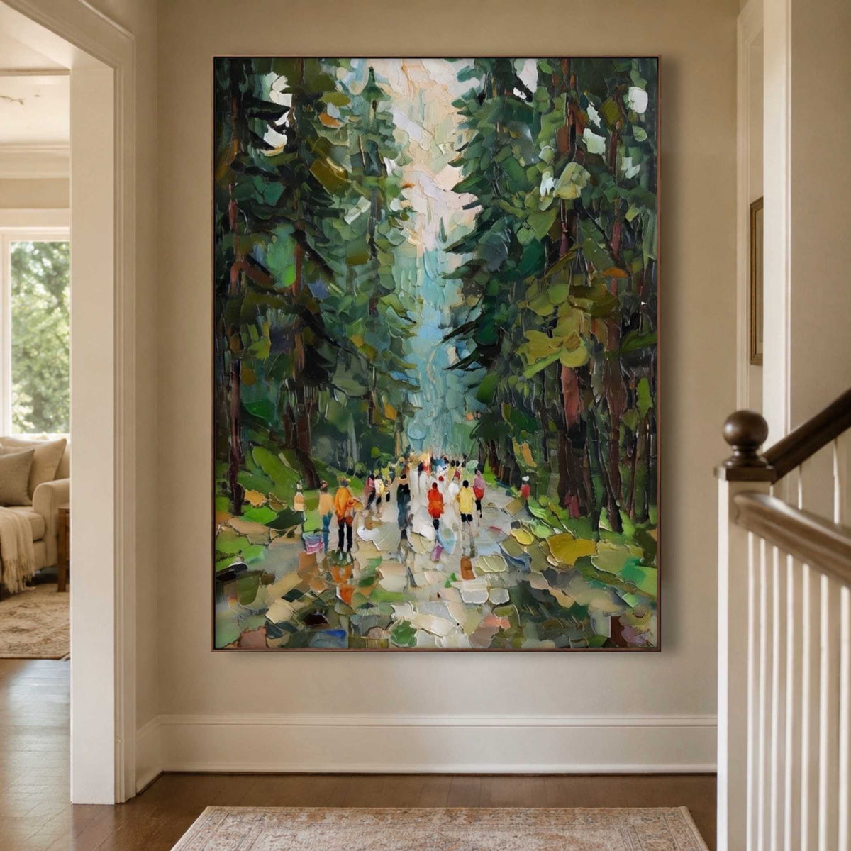 Landscape Art | Rainlit Park Promenade - View 5