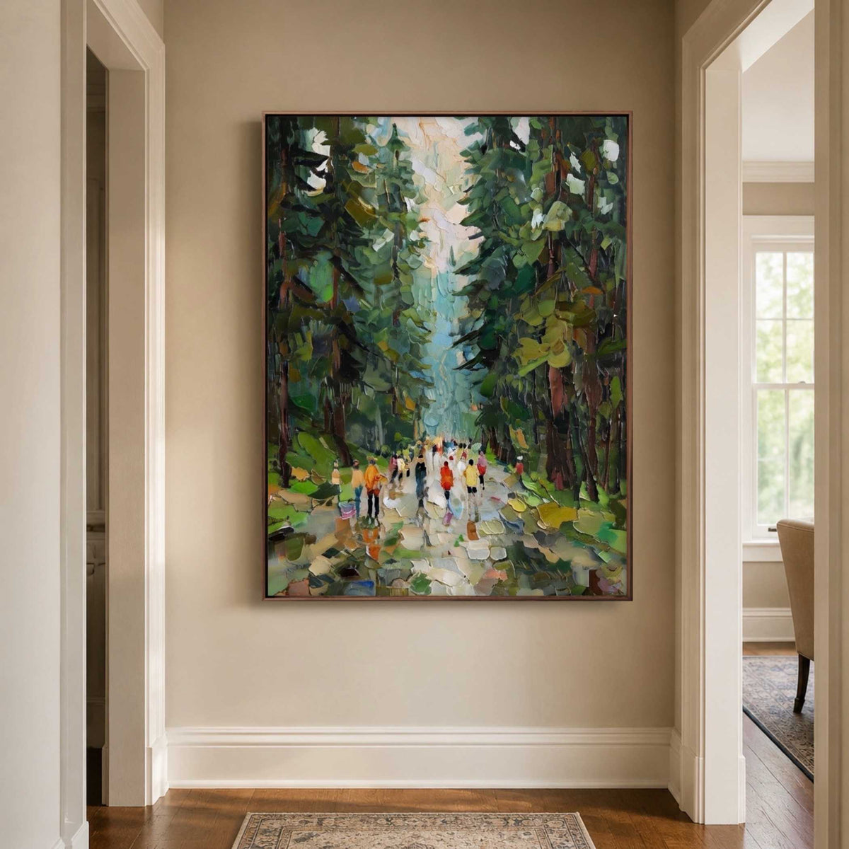 Landscape Art | Rainlit Park Promenade - View 6