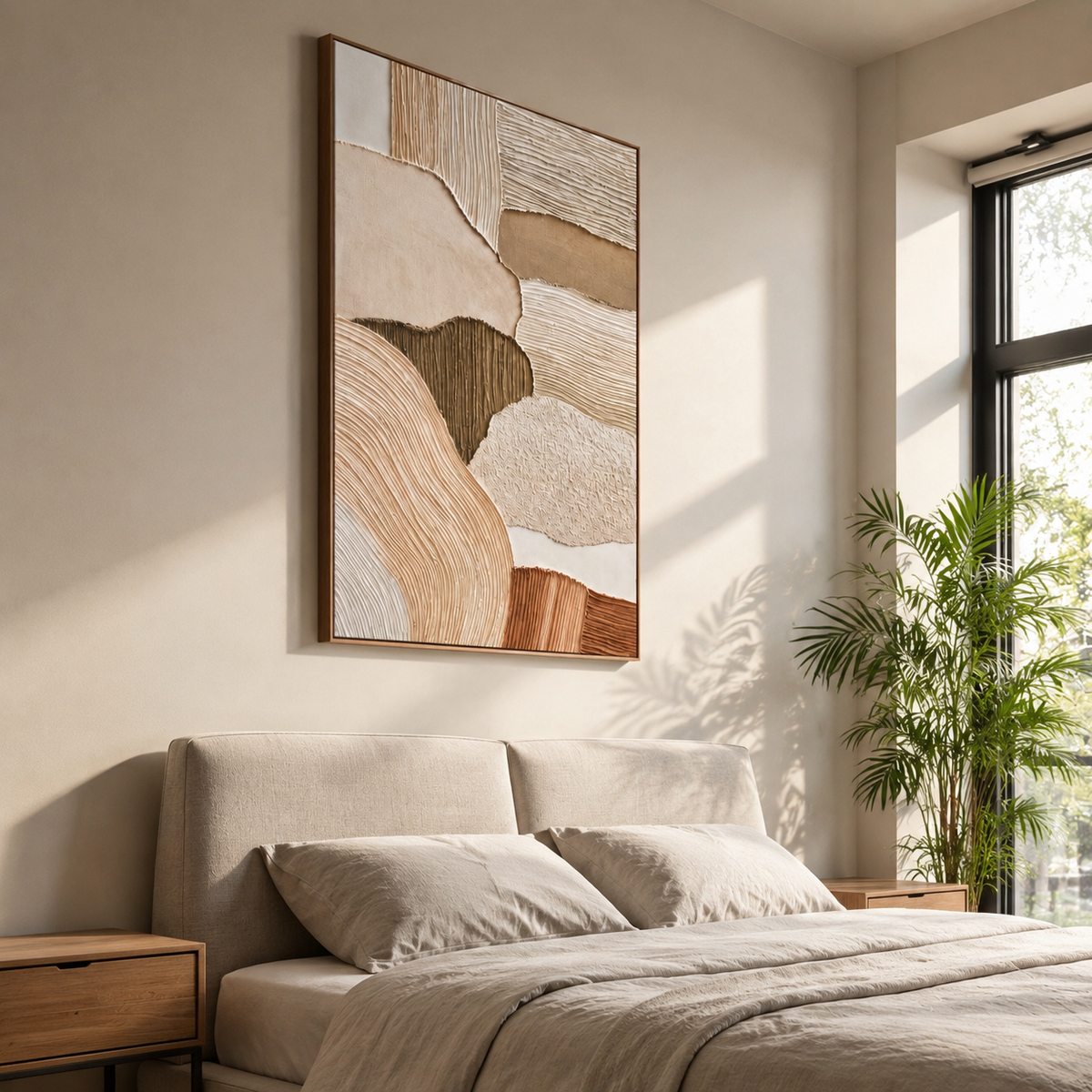 Sandstone Fold Study — vertical textured & impasto art, view 6