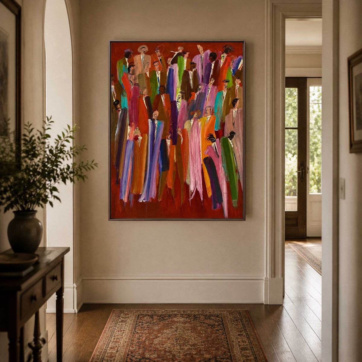 Scarlet Figure Gathering oil painting view 1