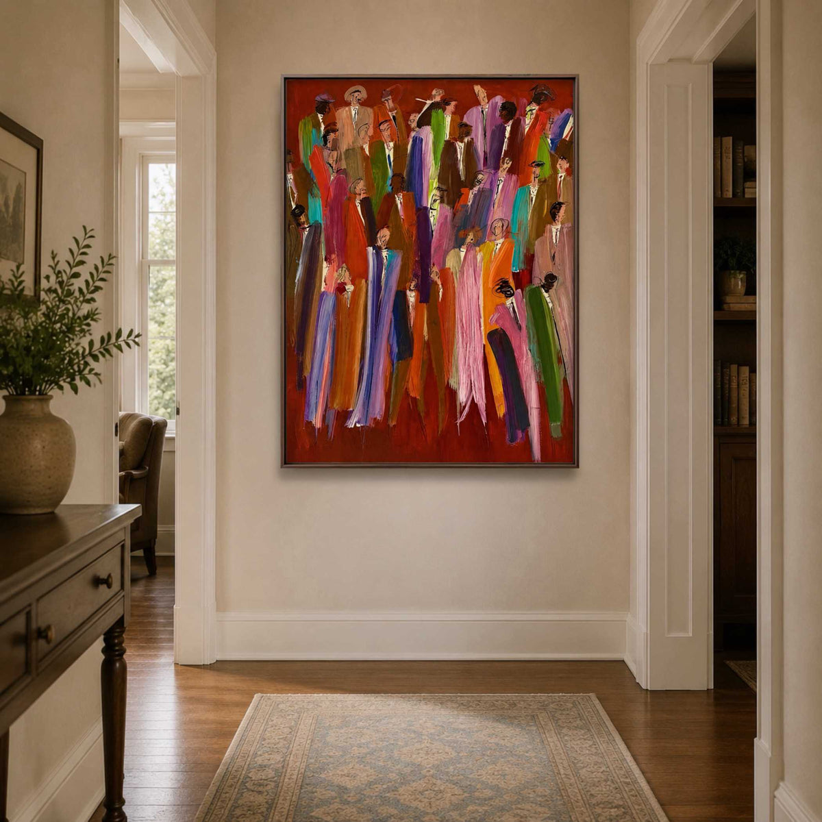 Scarlet Figure Gathering oil painting view 3
