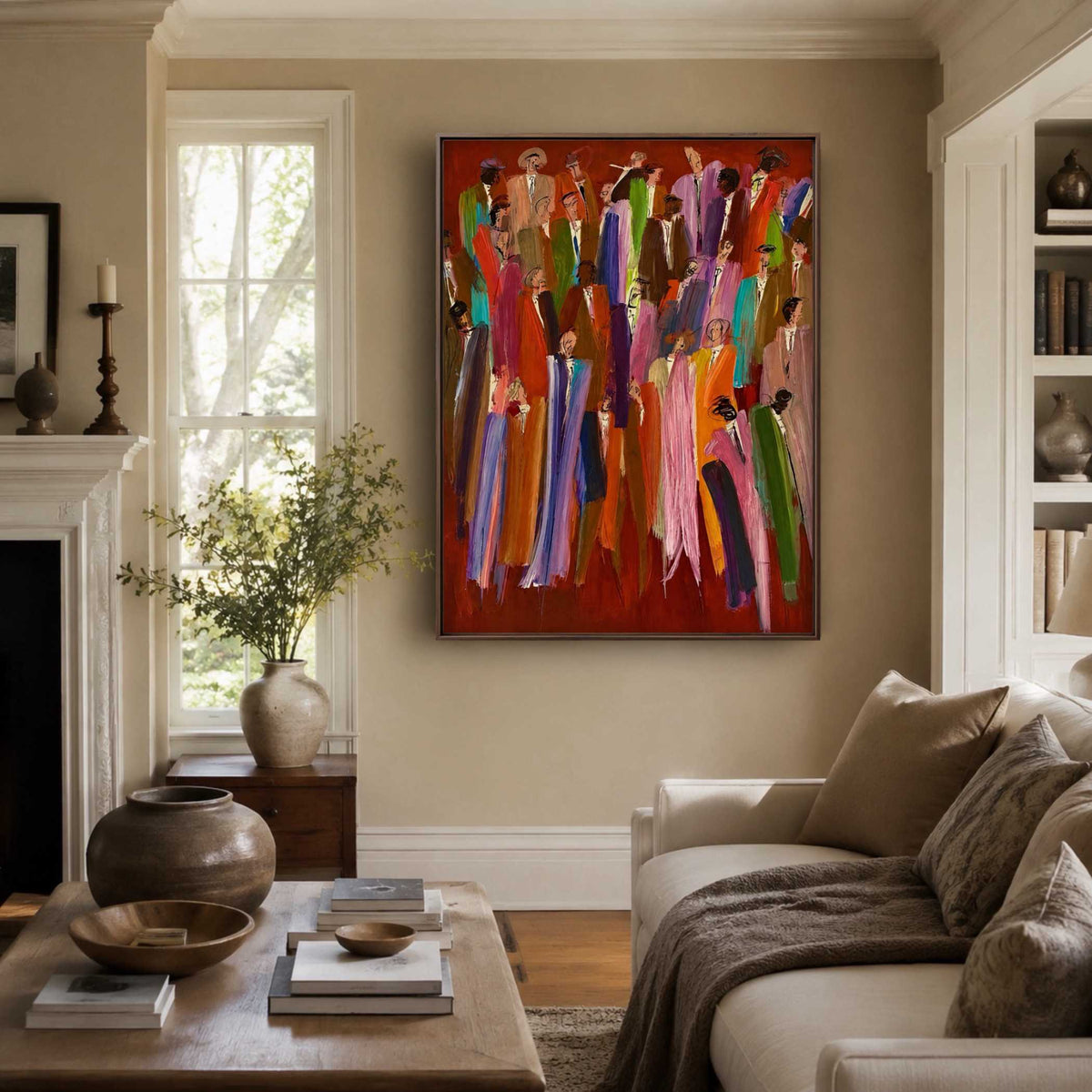 Scarlet Figure Gathering oil painting view 5