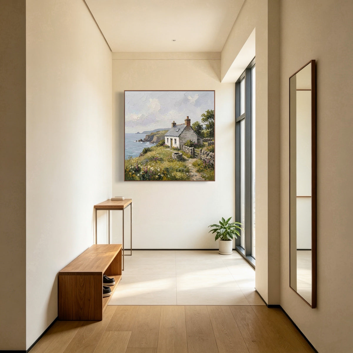 Sea Breeze Doorstep — vertical coastal & ocean art, view 3