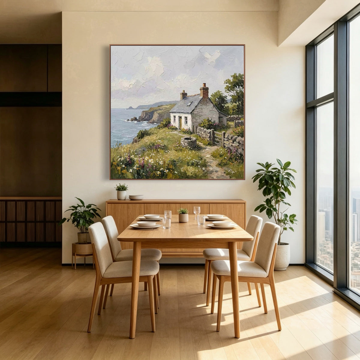Sea Breeze Doorstep — vertical coastal & ocean art, view 4