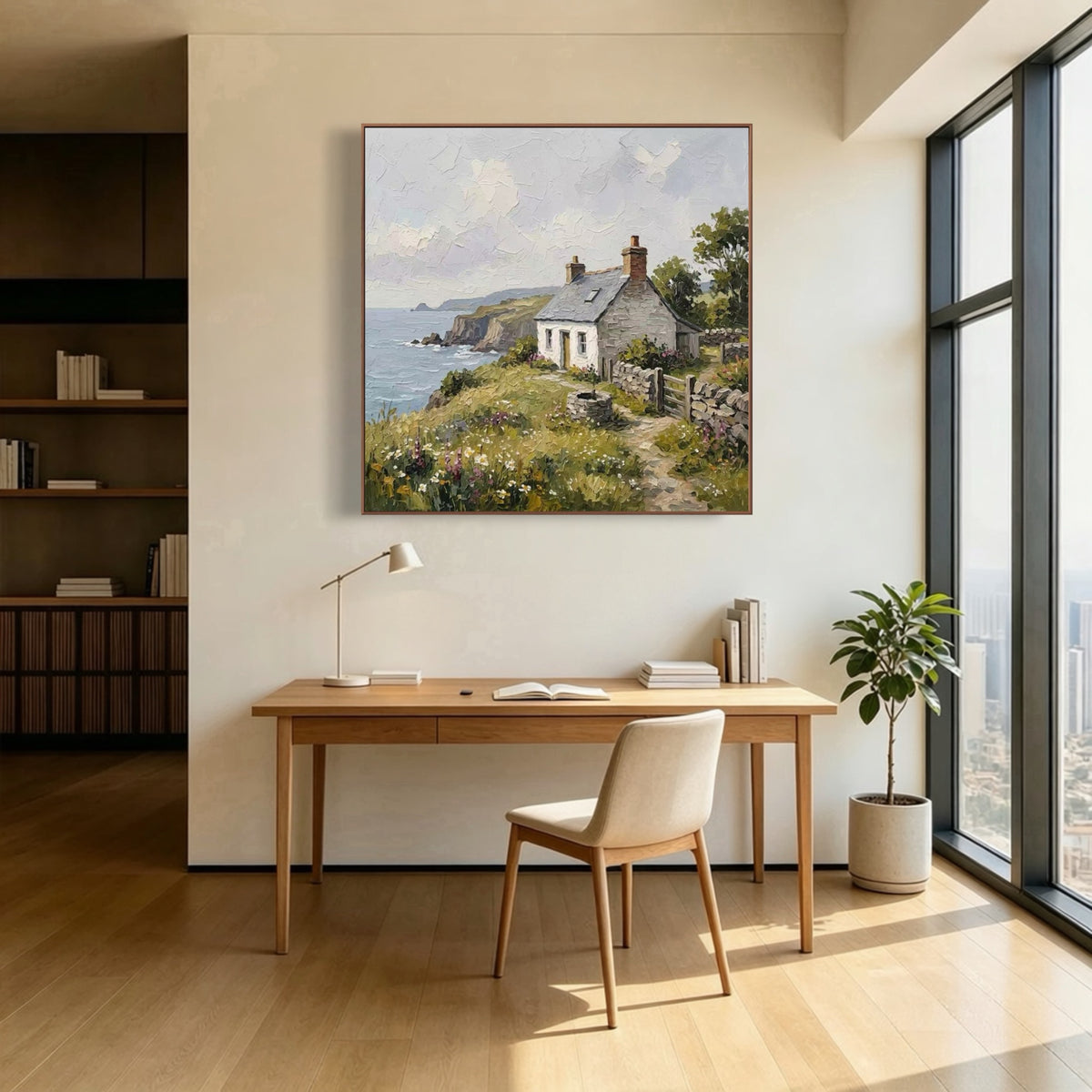 Sea Breeze Doorstep — vertical coastal & ocean art, view 5
