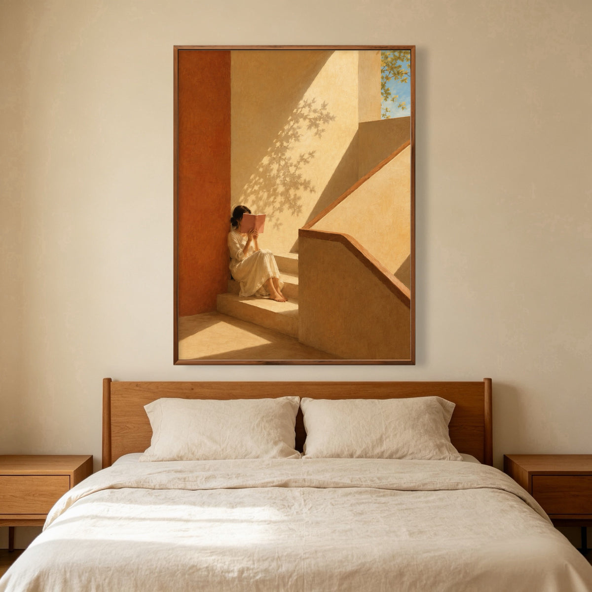 Stairway Book Light oil painting view 2