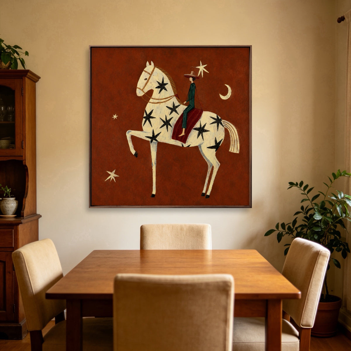 Stars Guide Home oil painting room view 3