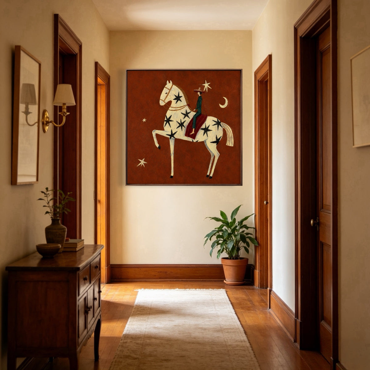 Stars Guide Home oil painting room view 4