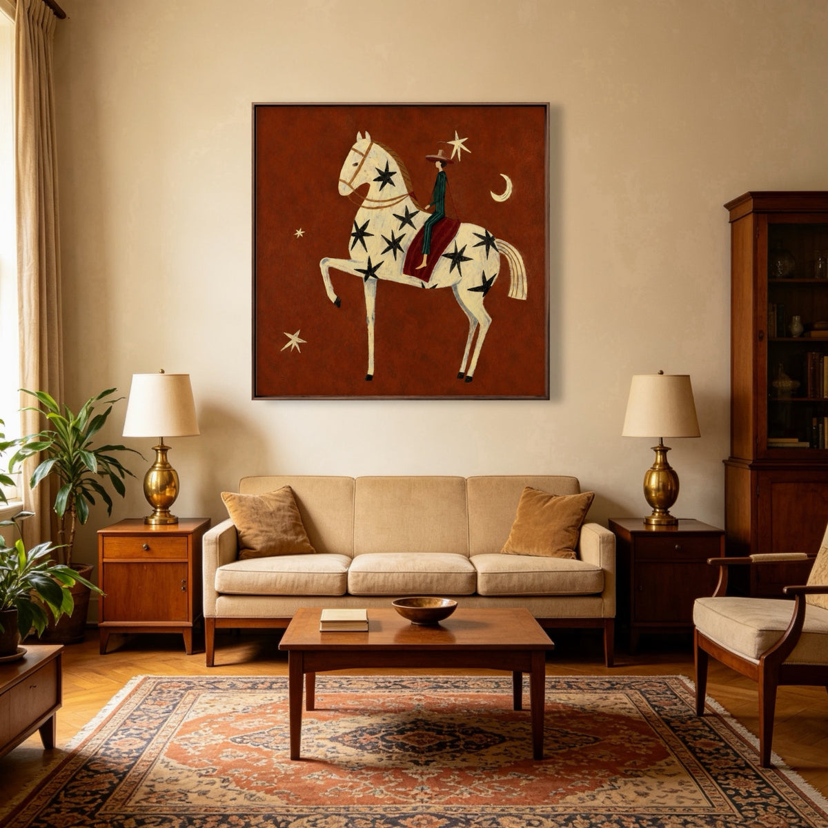 Stars Guide Home oil painting room view 5