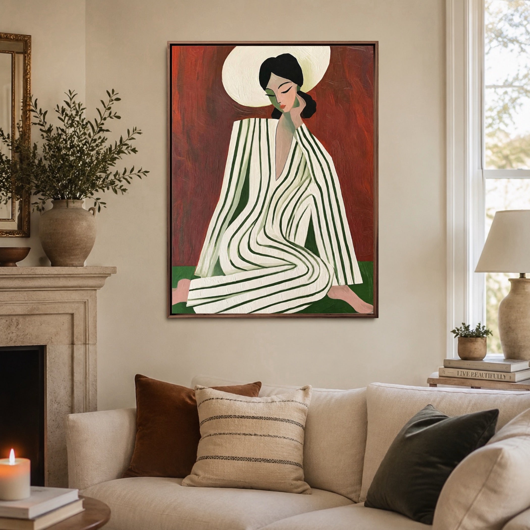 Striped Sunday Poise — artwork view 1