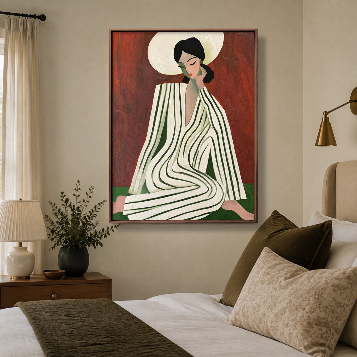 Striped Sunday Poise — artwork view 2