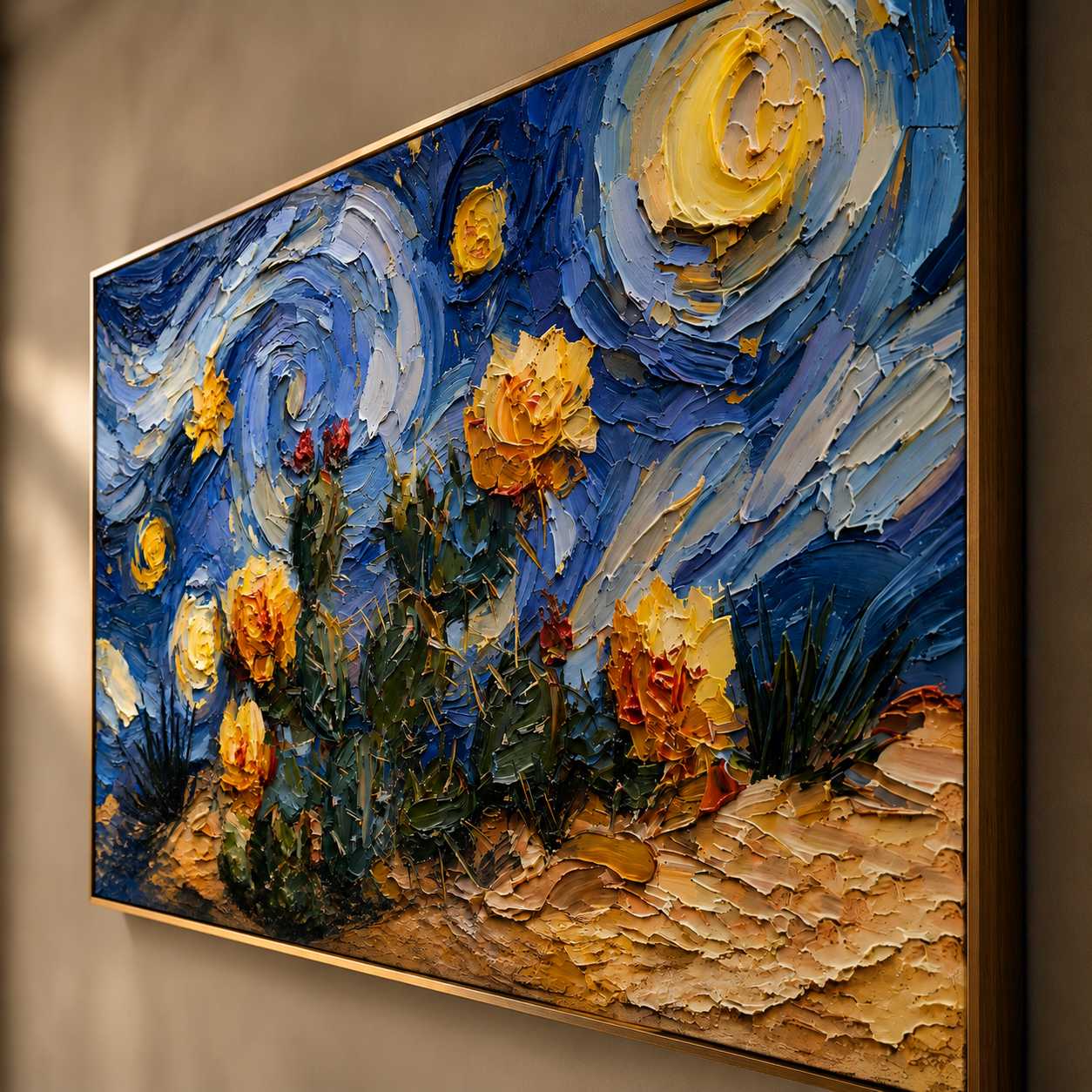 Floral & Botanical Art | Sunflowers Beneath Starlight - View 7